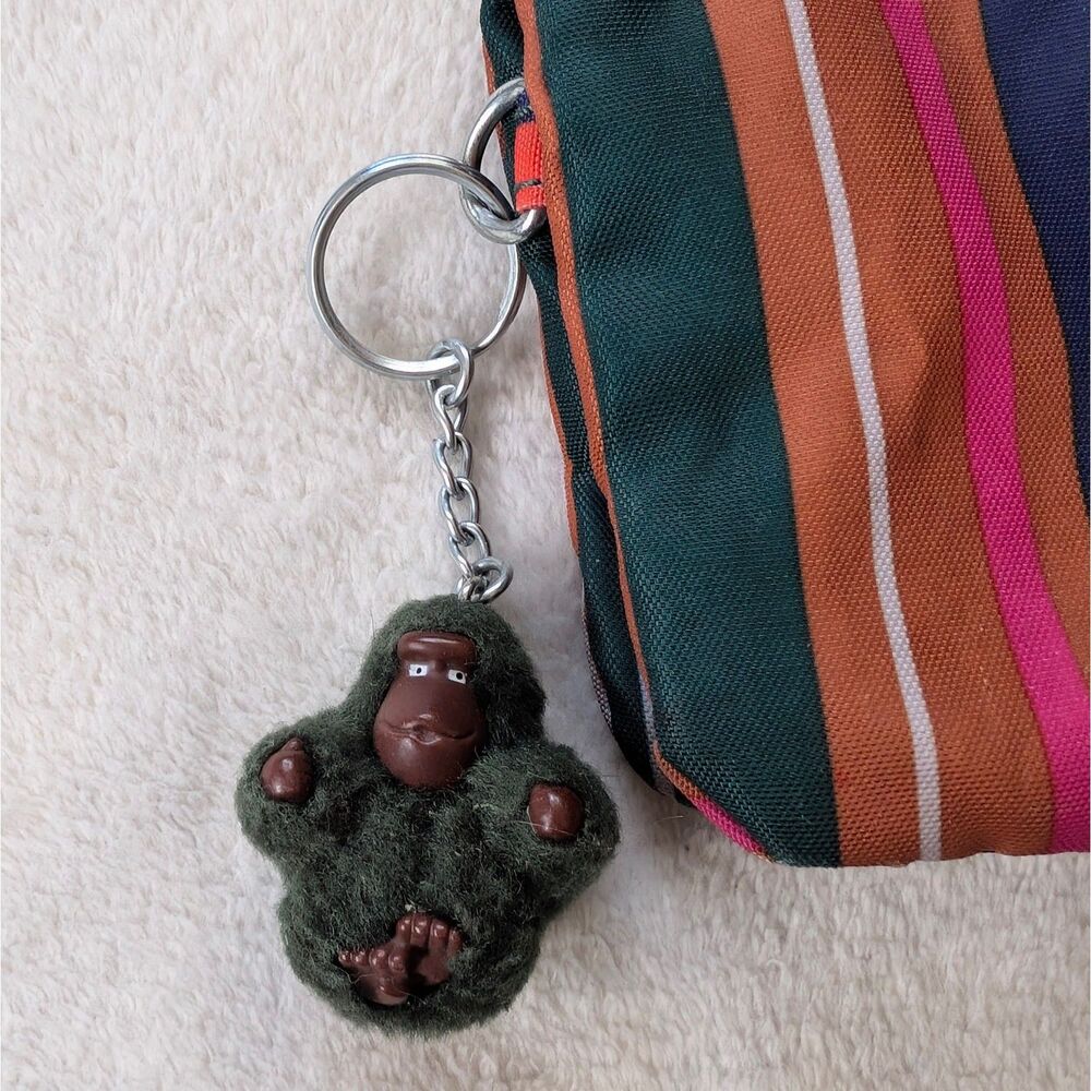 Kipling Creativity Accessory Zip Pouch Striped Gr… - image 3